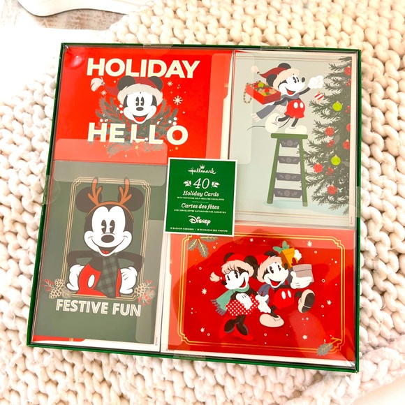 HALLMARK DISNEY HOLIDAY GREETING CARDS 40 CT.πβ€οΈπ - Picture 8 of 11